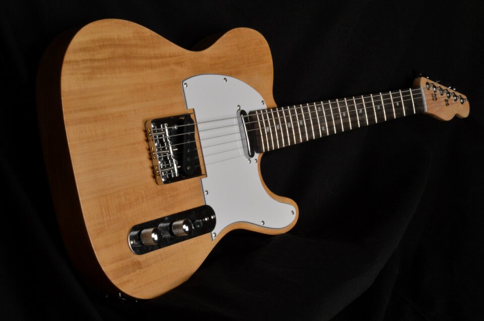 Basswood black guitar