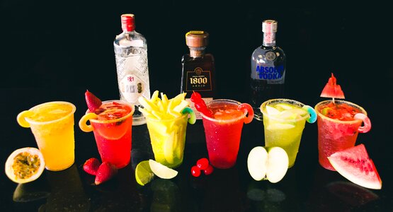Cocktails alcohol bar photo