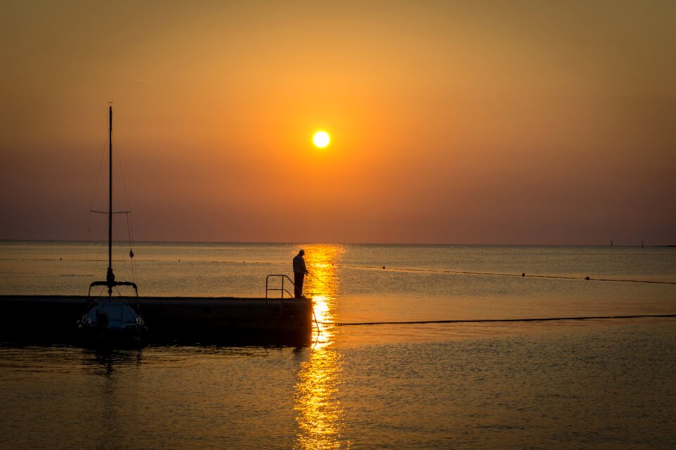 Summer water abendstimmung