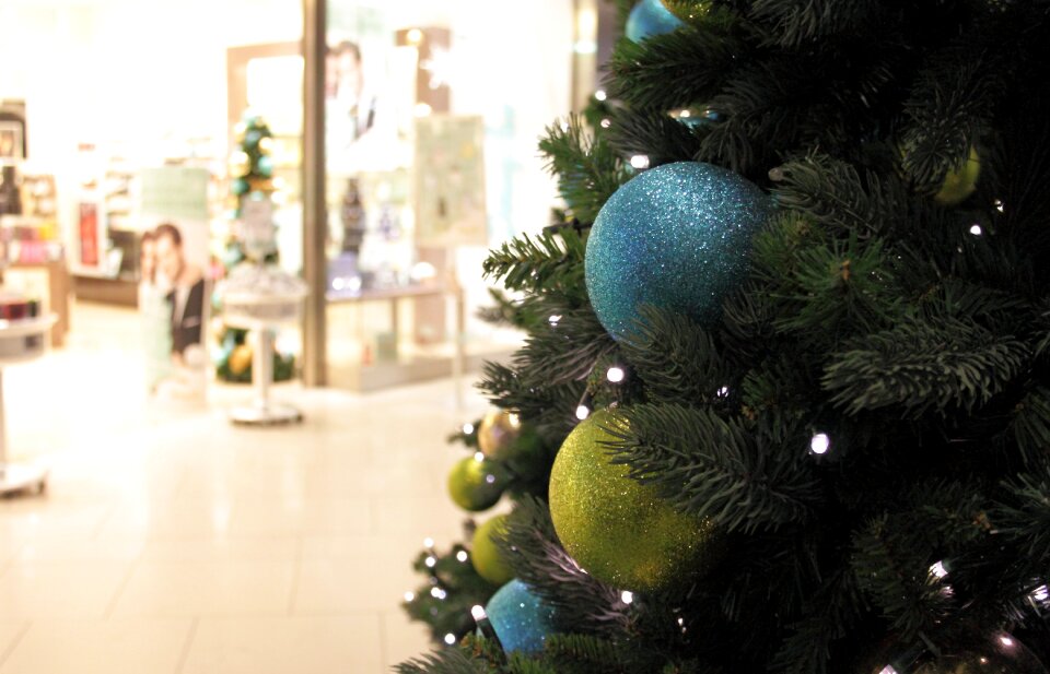 Holiday decoration christmas tree background