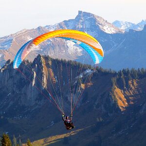 Special roof autumn paraglider photo