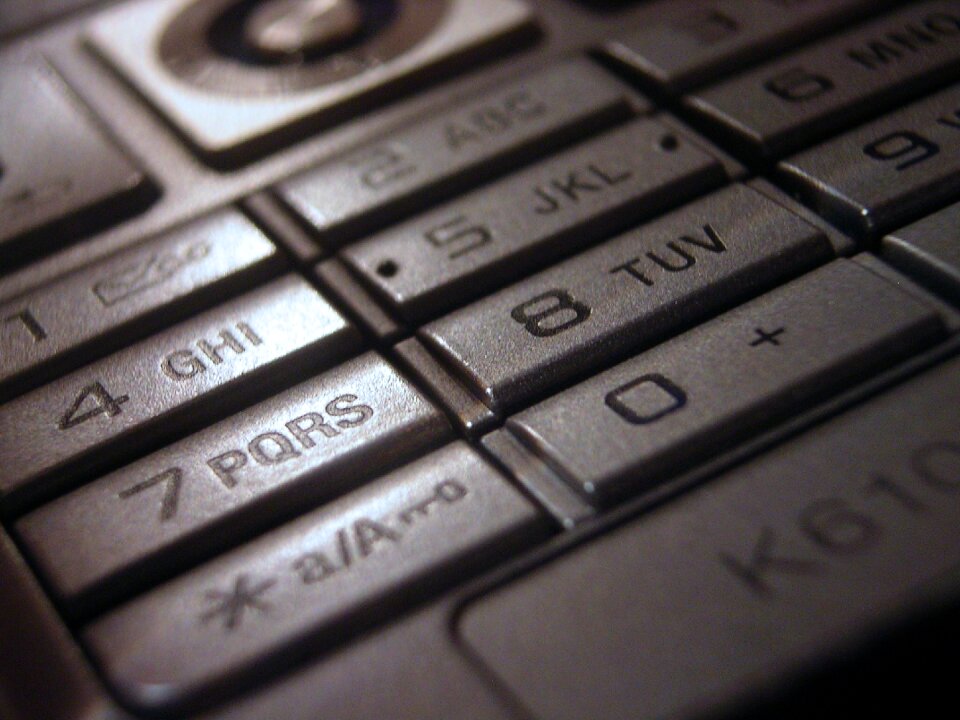 Buttons electronics closeup