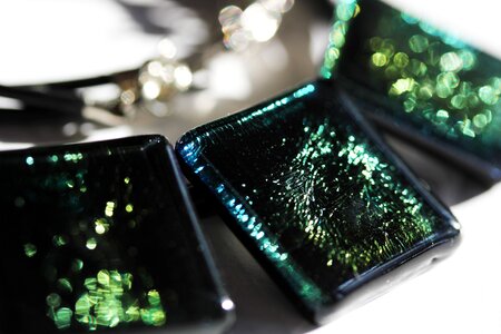Glitter iridescent square