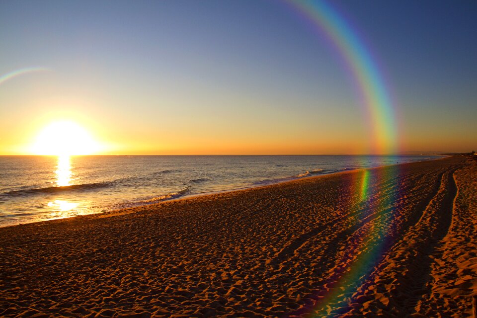 Mood sky empty beach
