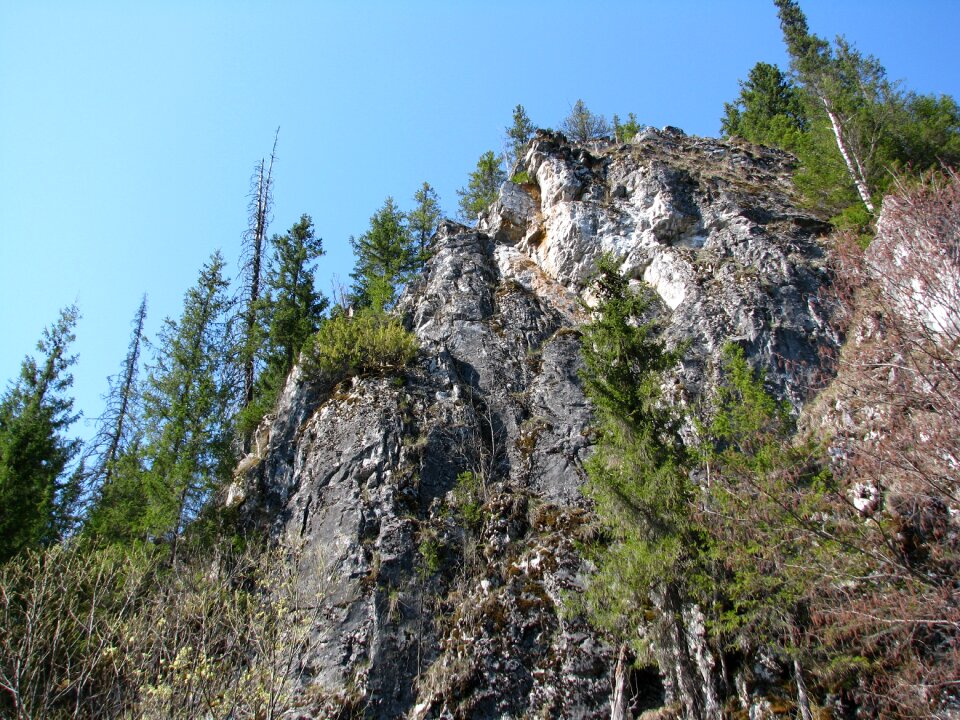 Blue sky silence stone photo