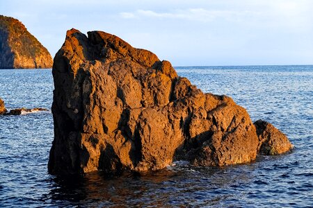 Rock stone seascape