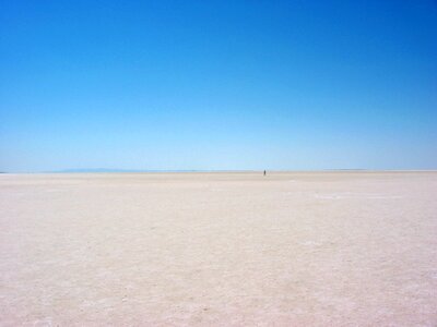 Sky salt desert landscape