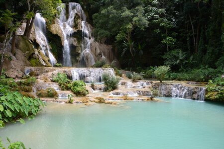 Laos kuang sy cascade photo