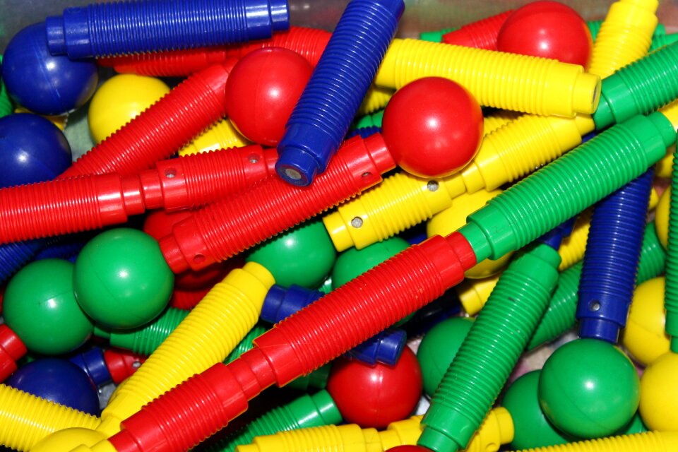 Colorful toys play toys