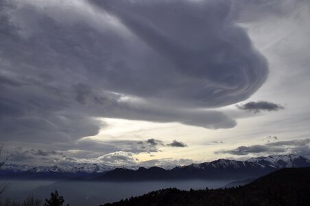 Wind landscape thunderstorm photo