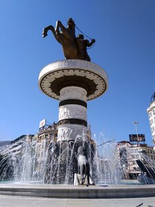 Sculpture monument macedonia photo