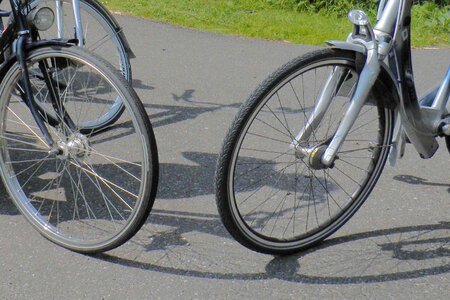 Shadow bicycle summer