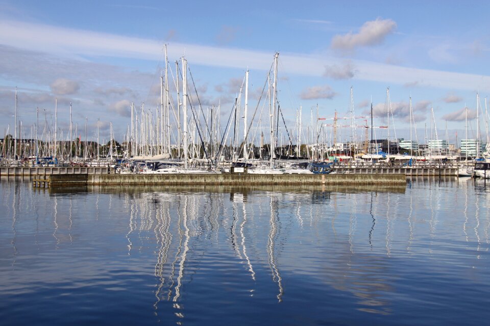 Sea reflections sky