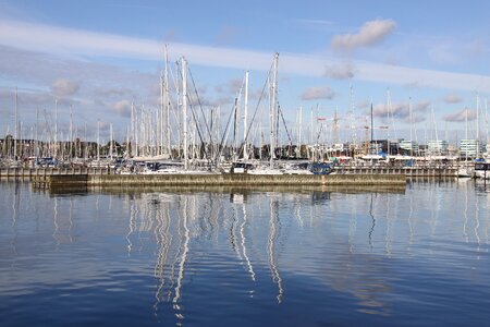 Sea reflections sky