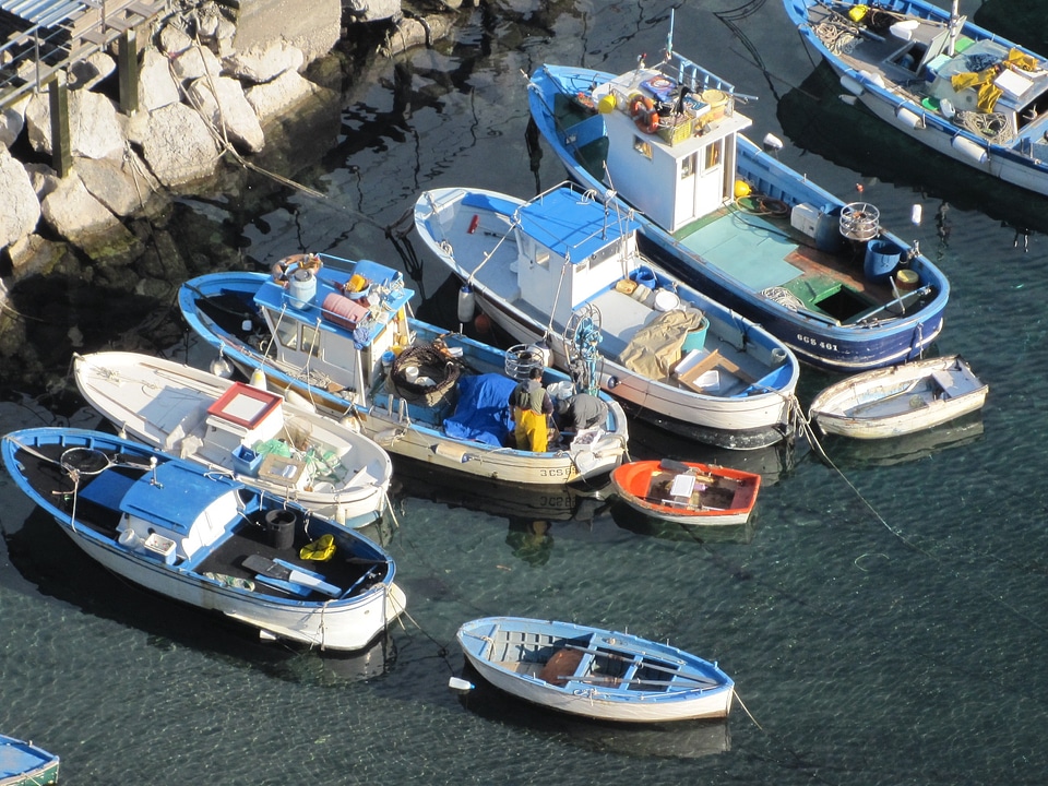 Sea capri fishing vessels