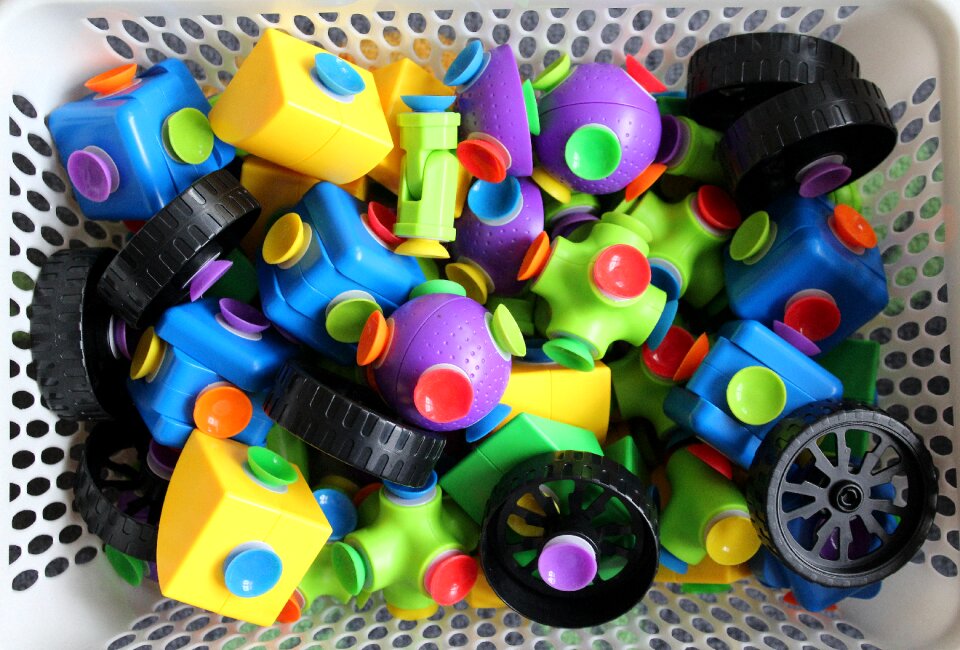 Design colorful toys fun