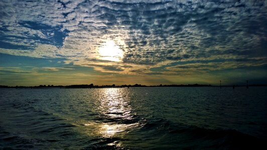 Horizon cloud water photo