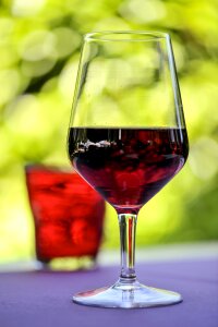 Glass red wine alcohol