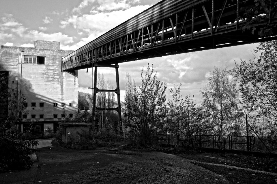Disused black and white belgium