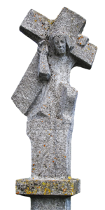 Christ clinic stone figure photo