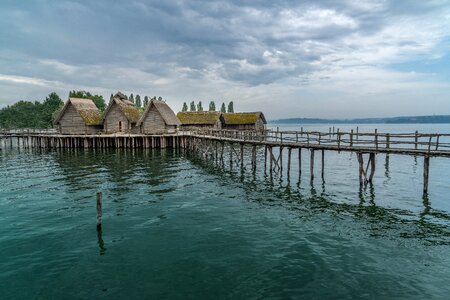 Pile dwelling museum open air museum water photo