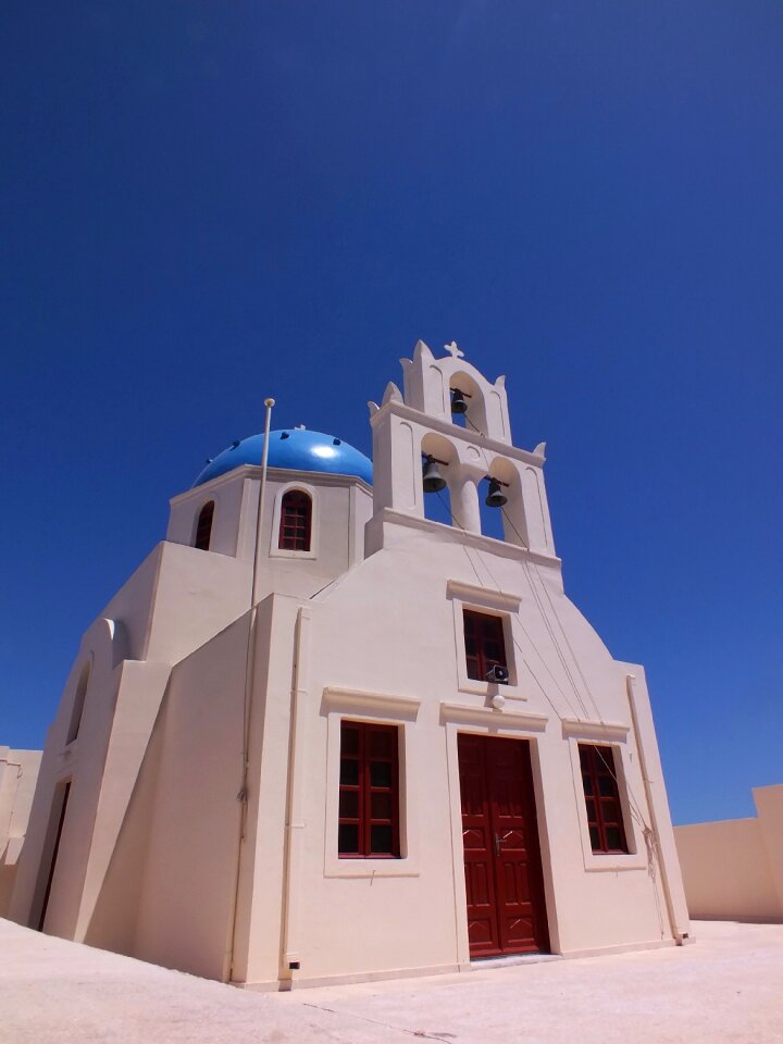 Church sea greece