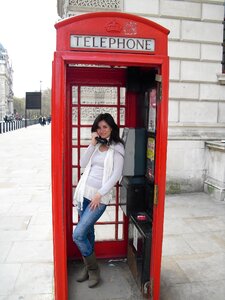 Brunette communication phone