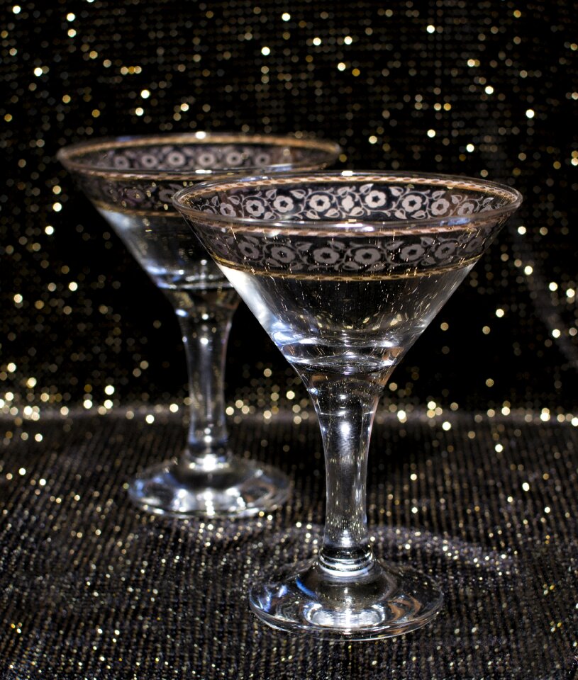 Alcohol empty glass tableware