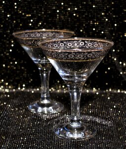 Alcohol empty glass tableware