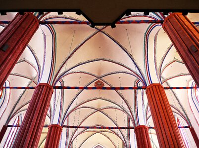 Pillar arches brick gothic photo