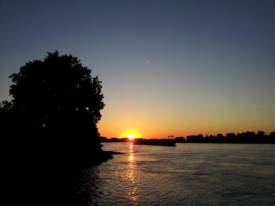 Evening landscape sunset