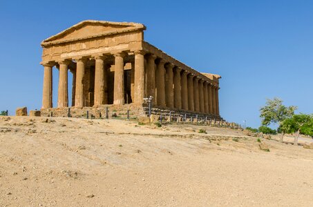 Sicily agrigento temple photo