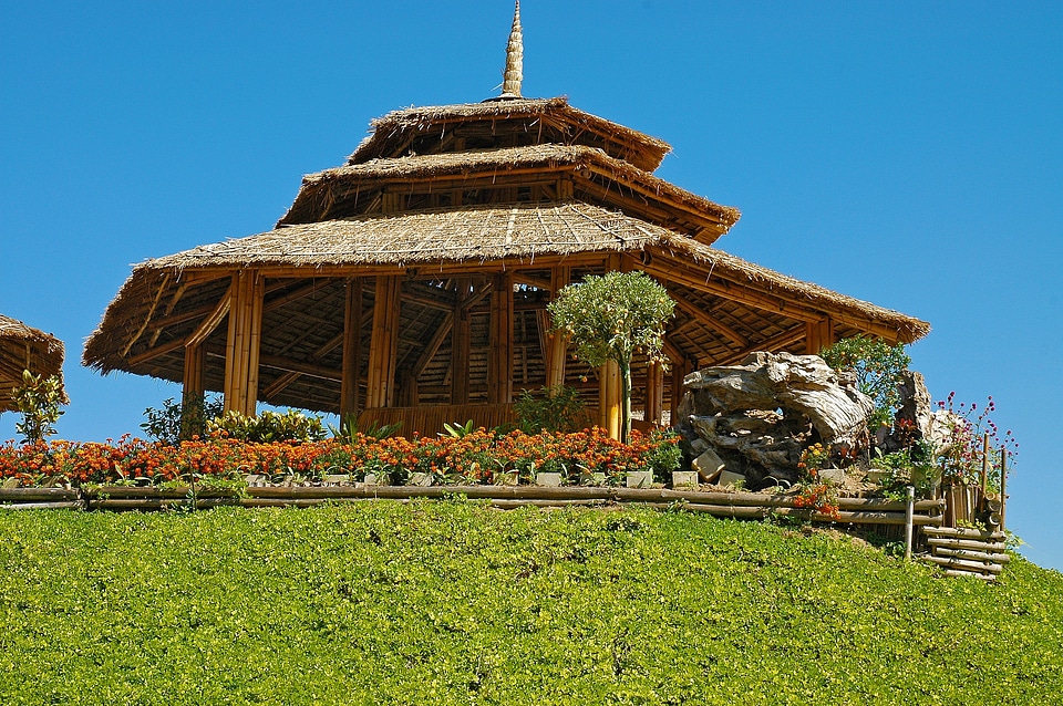 Temple building architecture