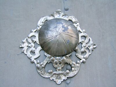 Door button decorative handles metal works photo