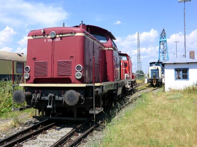 Red train loco