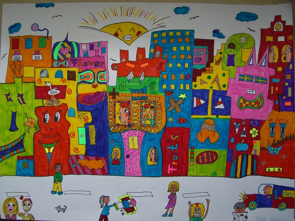 Color james rizzi inspired