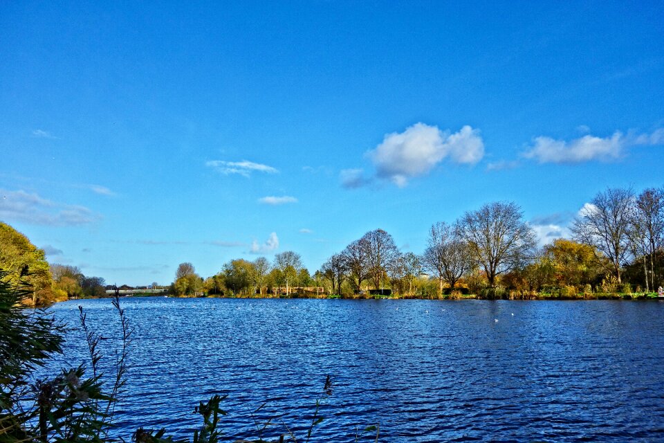 Stream river bank landscape photo