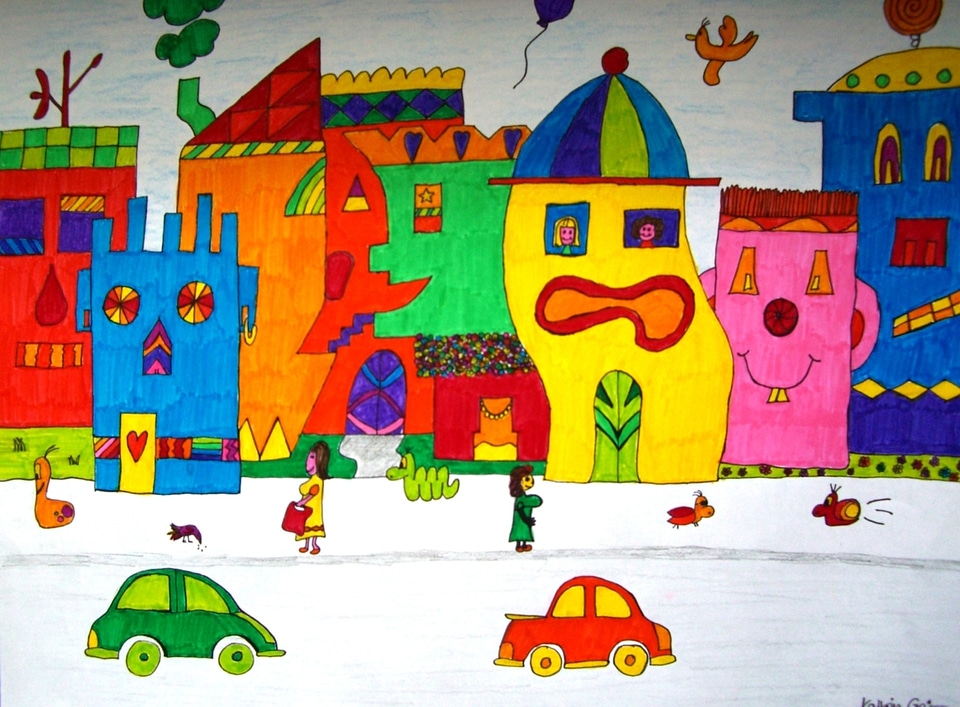 Color james rizzi inspired