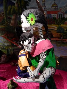 Tradition bones sugar skull
