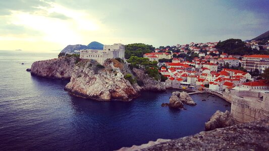 Dubrovnik sea cliff