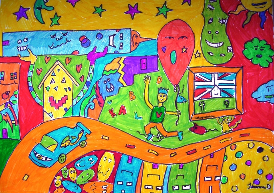 Color james rizzi inspired