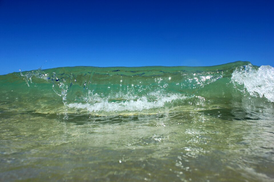 Summer blue wave