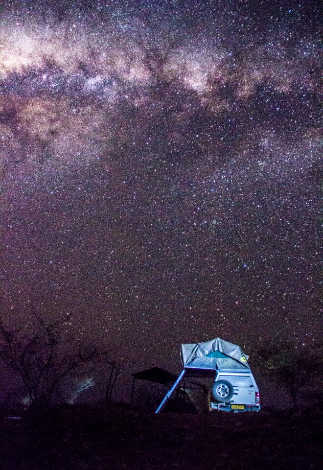 Milky landscape tourist