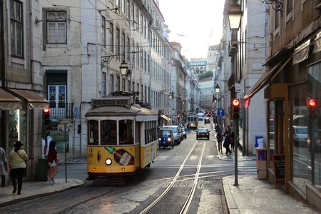 Portugal hundred years tram lisbon photo