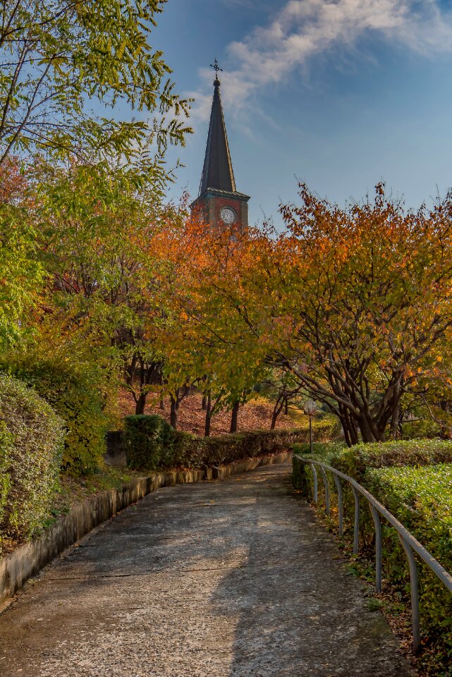 Autumn roman catholic travel