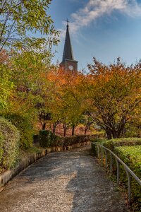 Autumn roman catholic travel photo