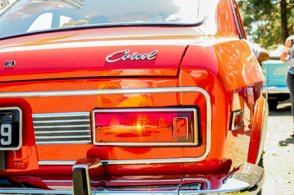 Vehicle red car wheel