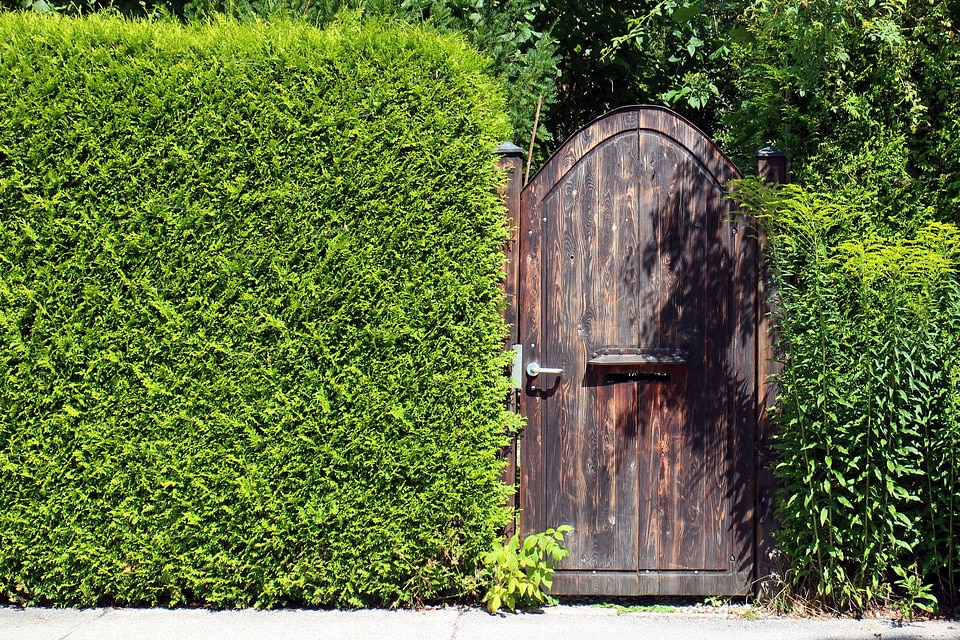 Door input garden gate