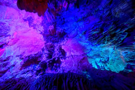 Stalagmite rock formation guangxi photo