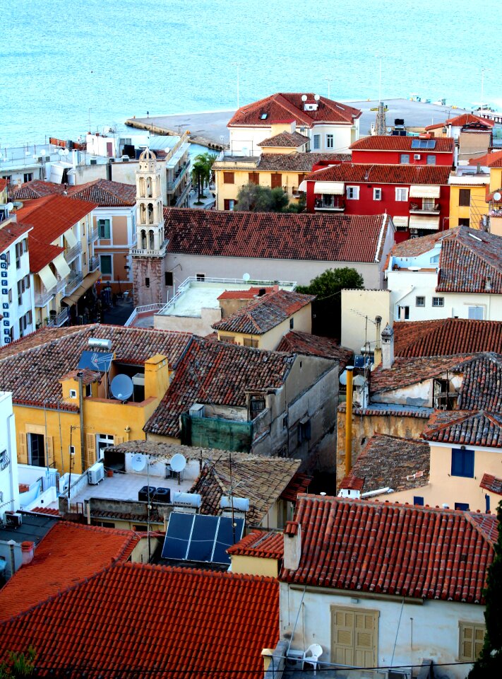 The peloponnese rooftops close settlement